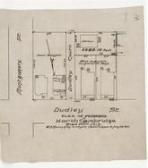 David Rosenfeld and West Somerville Cooperative Bank 1901 Delano, North Cambridge 1890c Survey Plans